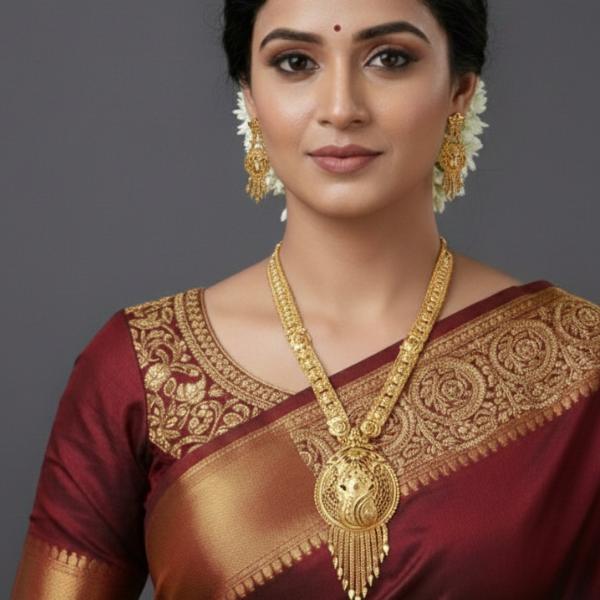 Gold Necklace And Earring Set For Women